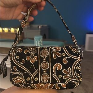 Vera Bradley Floral Black and Brown Women's Bag